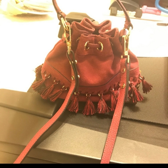 MILLY Two way Crossbody Tassel Bag - Picture 2 of 8